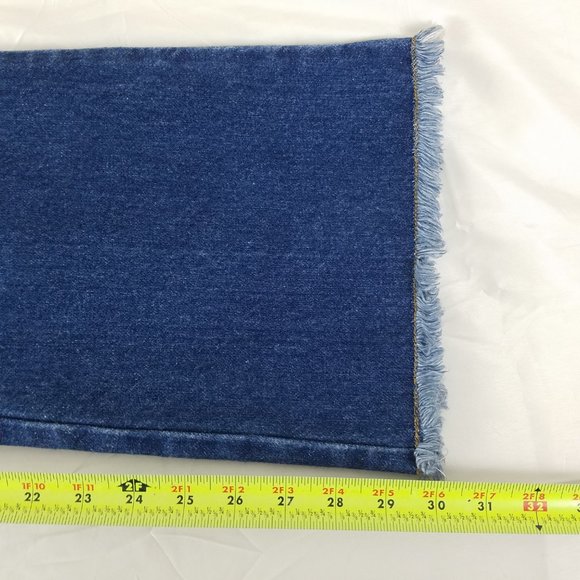 Express Jeans Juniors Size 5 Mid Rise Womens Flared Medium Wash Blue Denim - Picture 7 of 15